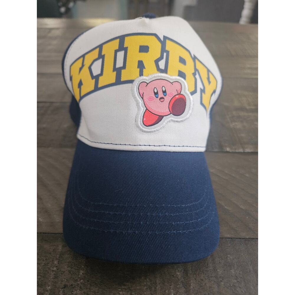 Kirby Youth Baseball Adjustable Hat/Cap Blue/White New W/Tags By: Nintendo